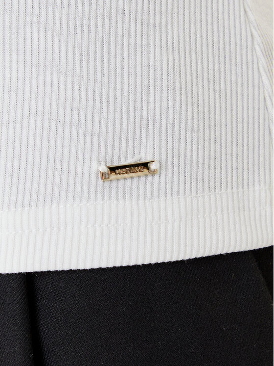 Morgan Morgan Μπλουζάκι 252-DELINE Λευκό Slim Fit