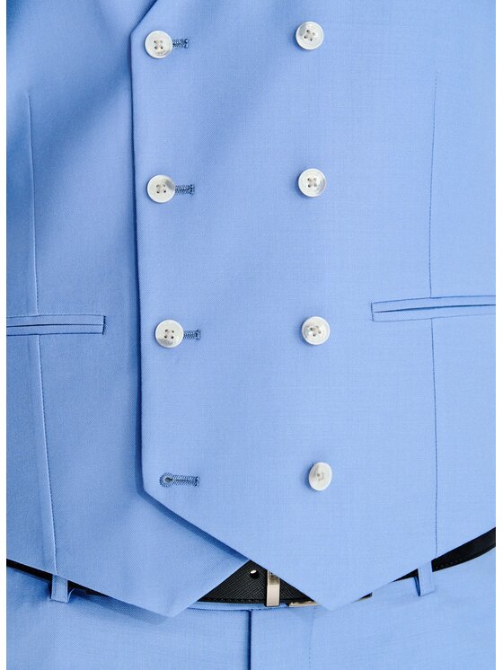Pako Lorente Pako Lorente Kamizelka garniturowa P26SP-8G-003 Niebieski Slim Fit