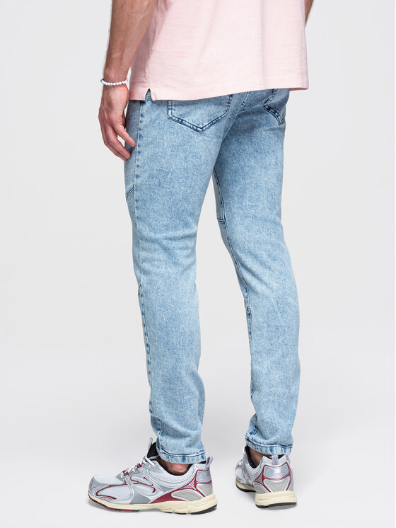 Ombre Ombre Jeansy P1527 Niebieski Authentic Slim Fit