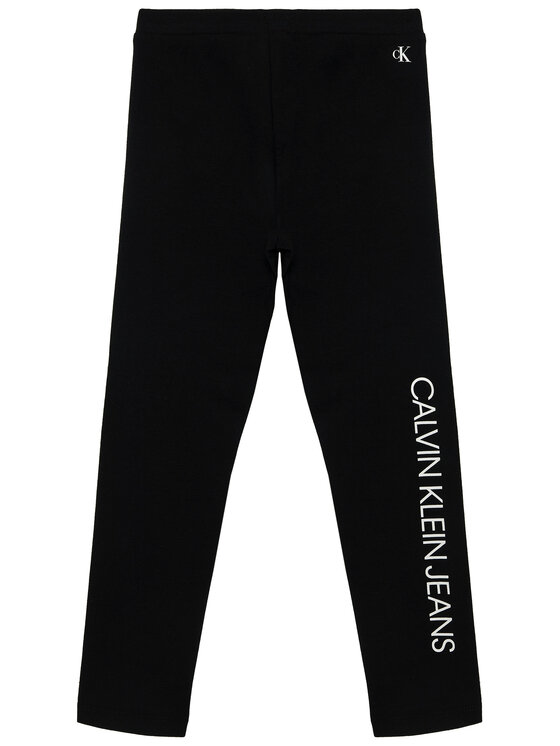 Calvin Klein Jeans Calvin Klein Jeans Leggings Logo IG0IG00740 Crna Slim Fit