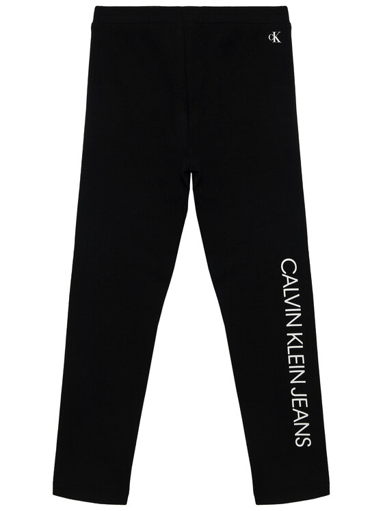 Calvin Klein Jeans Leggings Logo IG0IG00740 Schwarz Slim Fit