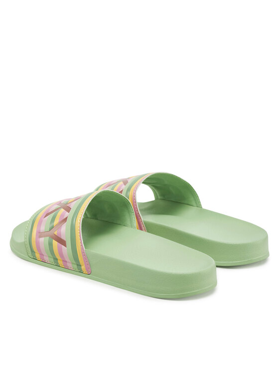 Roxy Roxy Klapki ARJL100679 Zielony
