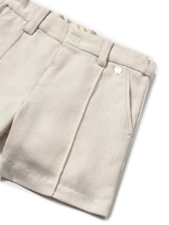 Mayoral Mayoral Pantaloncini di tessuto 1240 Beige Regular Fit