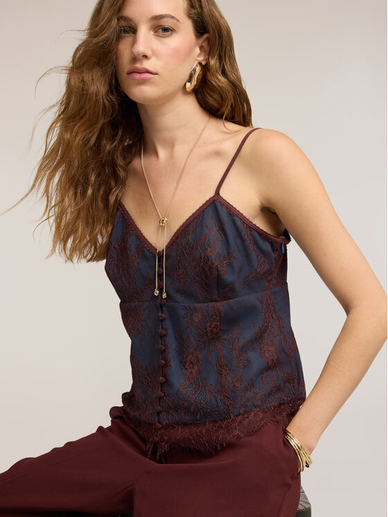Motivi Motivi Top D088Q000604N022 Blu Regular Fit