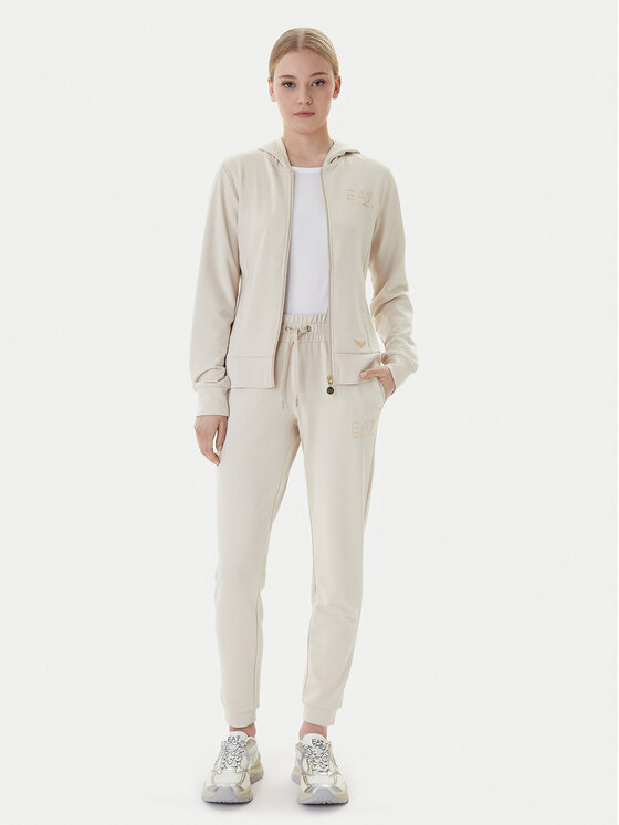 EA7 Emporio Armani EA7 Emporio Armani Bluza 7W001044 AF12482 U1088 Beżowy Regular Fit