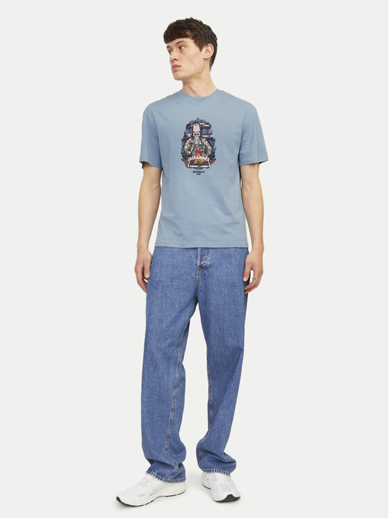 Jack & Jones Jack & Jones Tricou Seven Skull 12262491 Verde Regular Fit