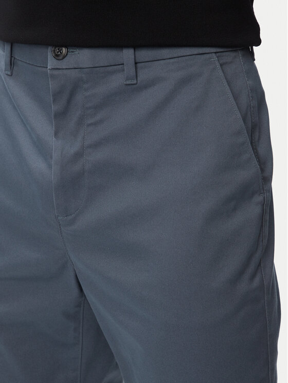 Calvin Klein Calvin Klein Medžiaginės kelnės LV140EM633 Tamsiai mėlyna Slim Fit