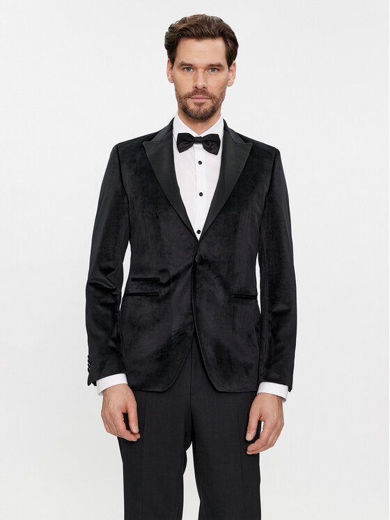 KARL LAGERFELD KARL LAGERFELD Sakko 155270 541009 Schwarz Slim Fit