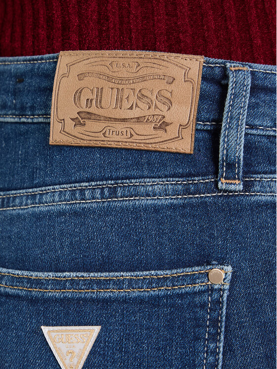 Guess Guess Jeansy W5BA0L D4U5A Niebieski Flare Fit
