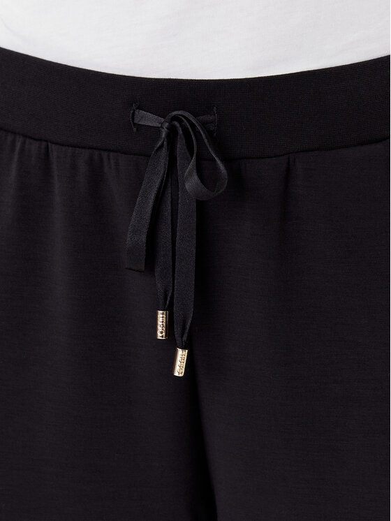 Liu Jo Liu Jo Spodnie dresowe TF5093 J4616 Czarny Regular Fit