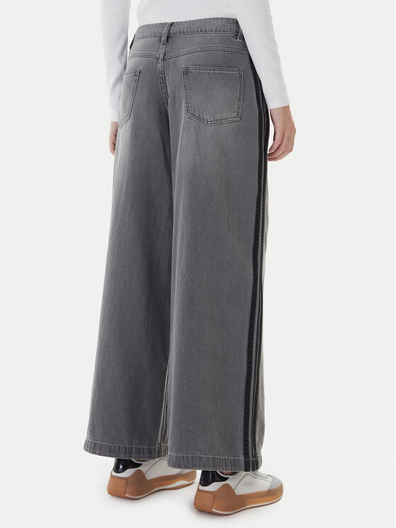 adidas adidas Blugi adicolor Denim Adilenium JV7455 Gri Wide Leg