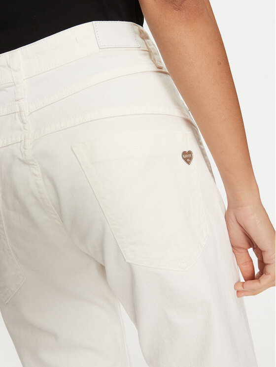 Please Please Τζιν P0VVHO2I5N Λευκό Slim Fit