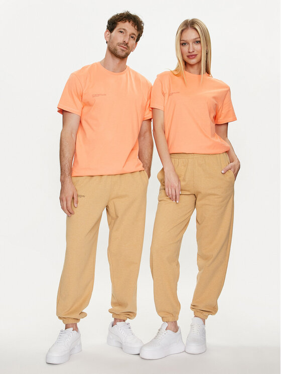 Pangaia Pangaia Marškinėliai Tropics 365 Midweight Oranžinė Regular Fit
