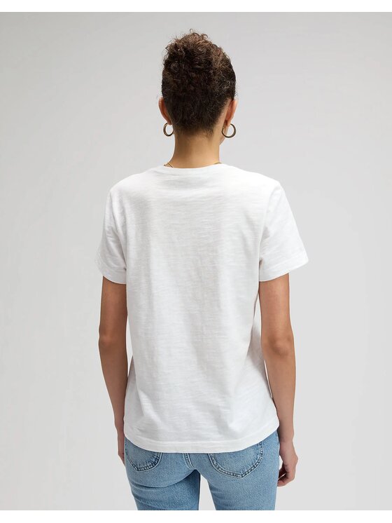 Lee Lee Koszula Perfect Tee Biały Regular Fit