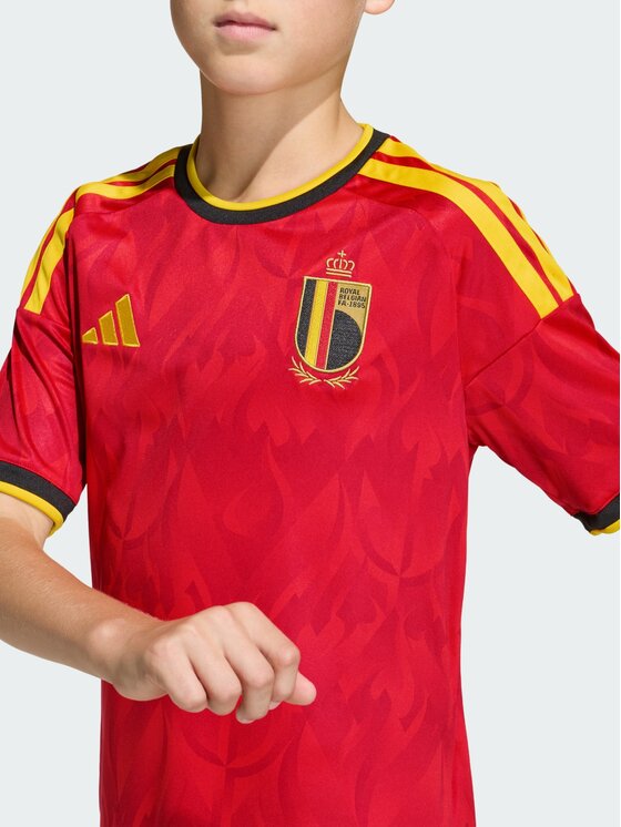 adidas adidas Koszulka techniczna Belgium 26 Home Kids Jersey Czerwony Regular Fit