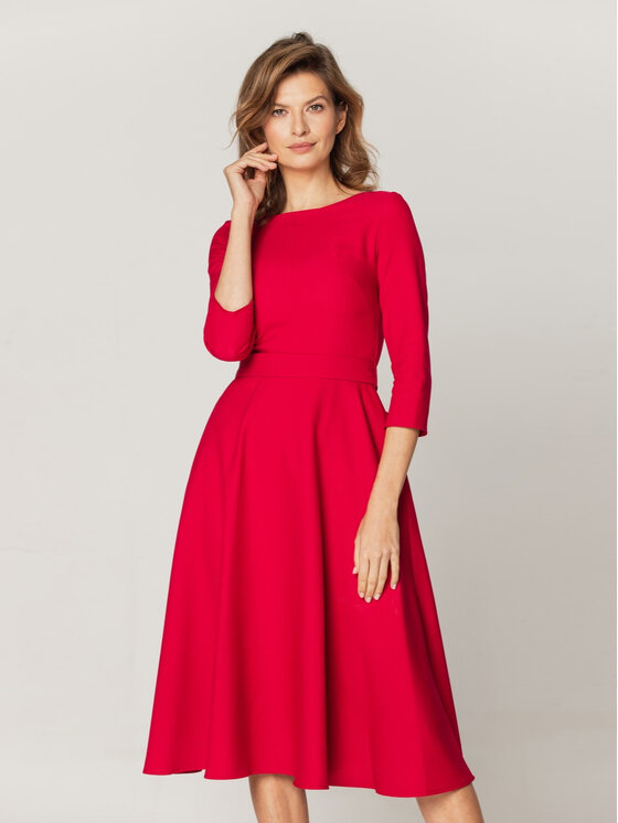 Willsoor Willsoor Sukienka codzienna 67500 Czerwony A-Line Fit