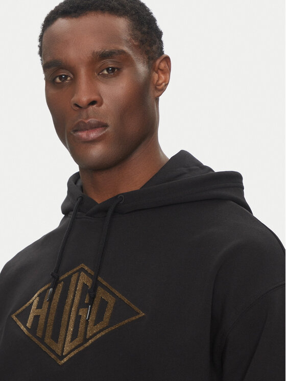 HUGO HUGO Mikina Dacorolo 50534947 Černá Relaxed Fit