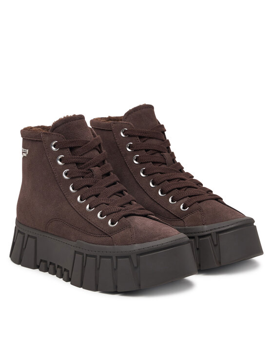 Tommy Jeans Tommy Jeans Gležnjarji Tjw Platform Sneaker Mc Wl EN0EN03134 Temno rjava