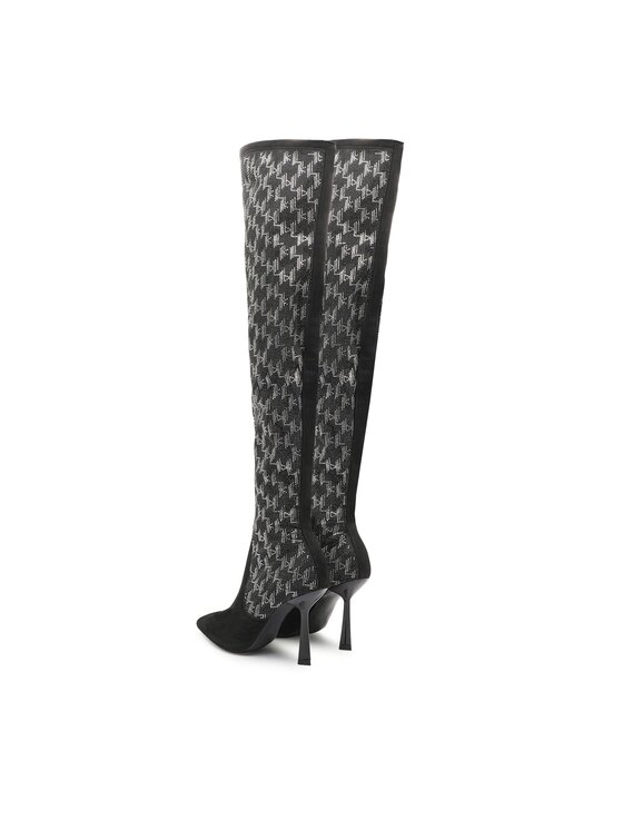 KARL LAGERFELD KARL LAGERFELD Μπότες πάνω από το γόνατο KL31386 Μαύρο