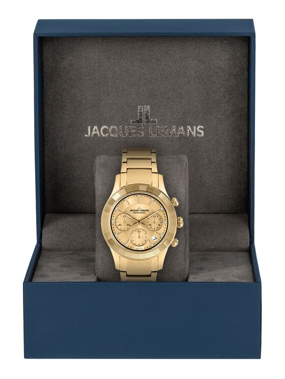 Jacques Lemans Jacques Lemans Zegarek 1-2151H Złoty