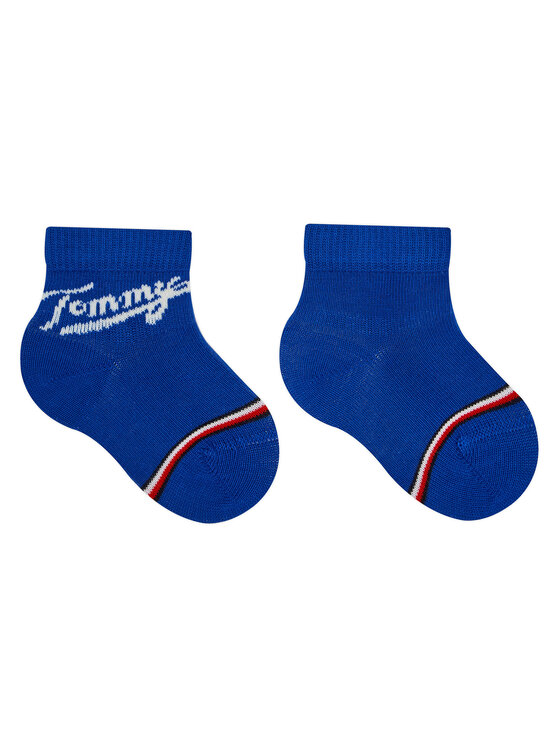 Tommy Hilfiger Tommy Hilfiger 3 pár hosszú szárú gyerek zokni 701224997 Sötétkék