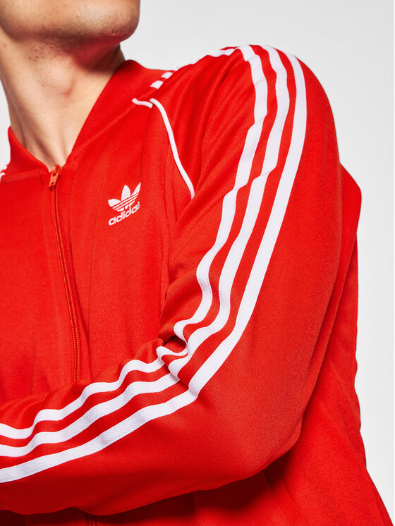 Felpa adicolor Classics H06711 Rosso Regular Fit