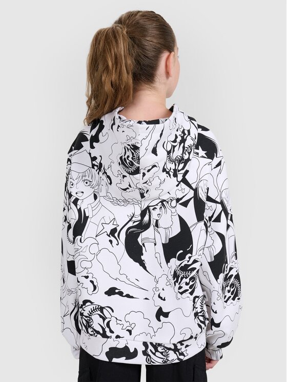 4F 4F Felpa 4FJRAW25TSWSF2348-90A Bianco Oversize