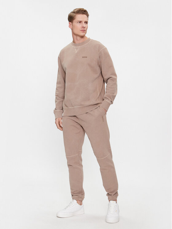 BOSS Boss Donji dio trenerke Se_Bosslogoraw 50505271 Smeđa Regular Fit