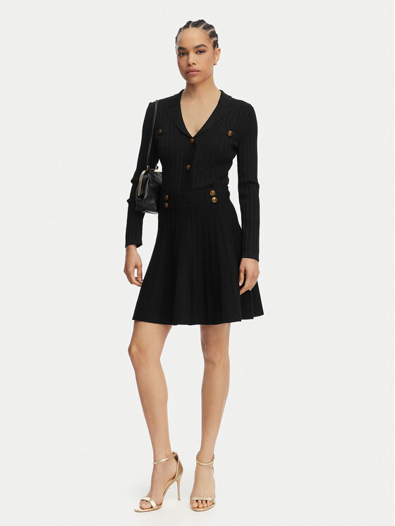 Guess Guess Pletena jopica W5YR11 Z0130 Črna Regular Fit