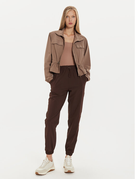 Athlecia Athlecia Spodnji del trenirke Hero W Track EA233336 Rjava Regular Fit