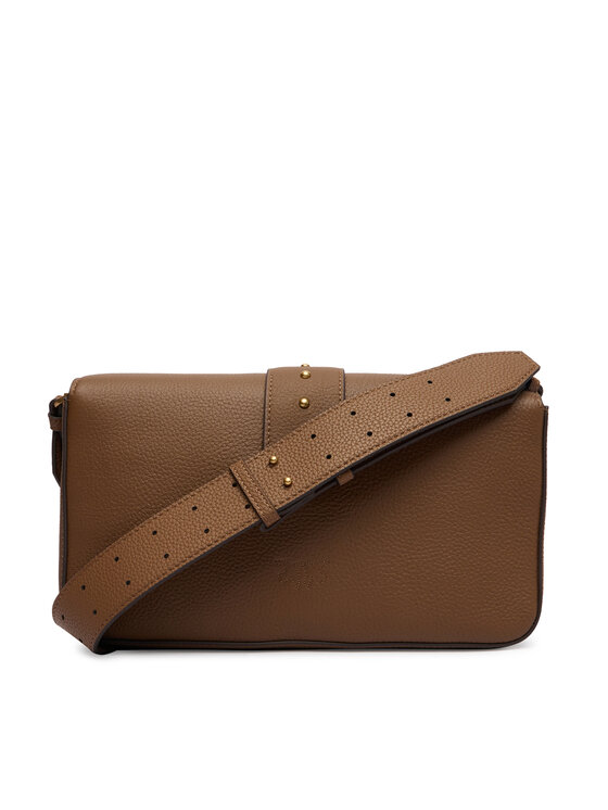 PINKO Geantă Love One Classic Slouchy Fl PLTT 104524 A2OX Maro