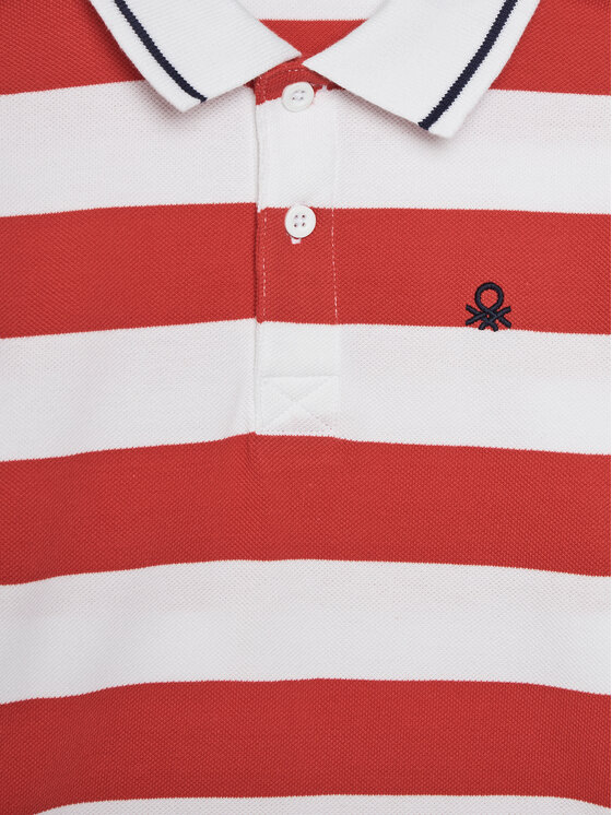 United Colors Of Benetton United Colors Of Benetton Polo majica 39QAC301T Rdeča Regular Fit
