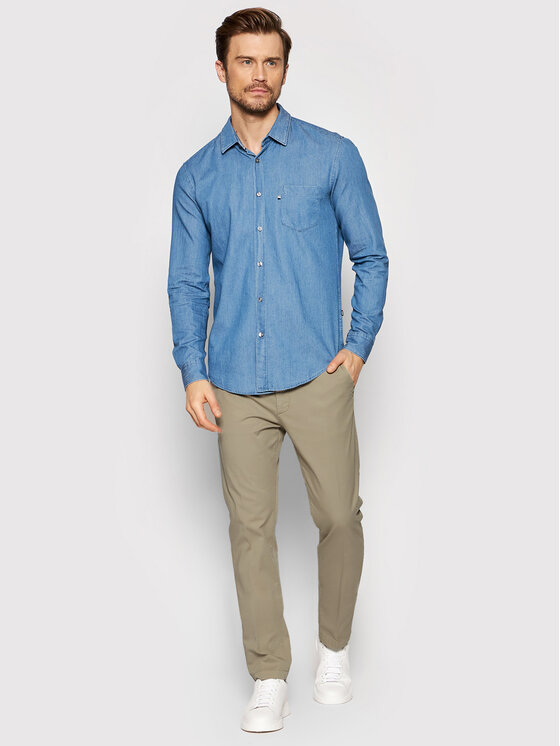 Boss Chinos kelnes Rice 50468721 Smėlio 