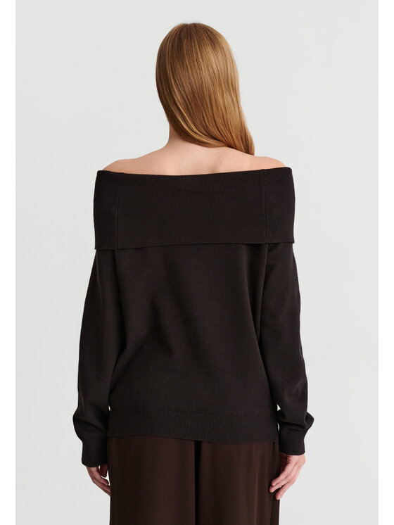 TATUUM TATUUM Sweter SELENA Brązowy Classic Fit