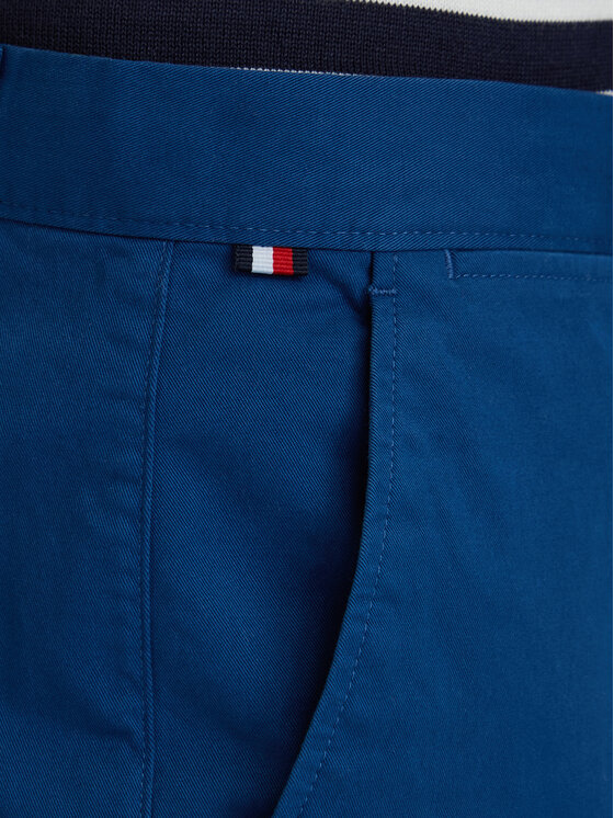 Tommy Hilfiger Tommy Hilfiger Bavlnené nohavice MW0MW40262 Modrá Regular Fit