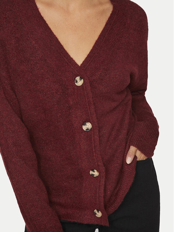 Vila Vila Kardigāns 14101549 Sarkans Regular Fit
