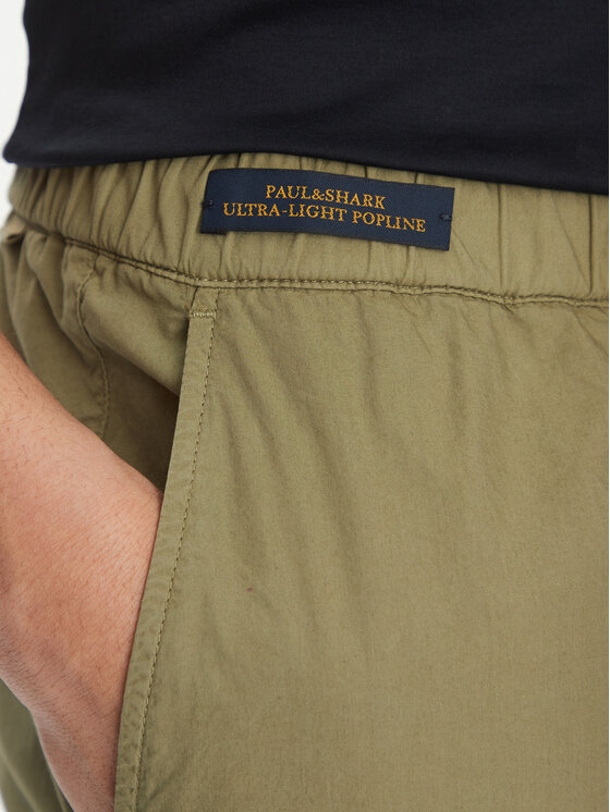 Paul&Shark Paul&Shark Pantaloncini di tessuto 25414025 Verde Regular Fit