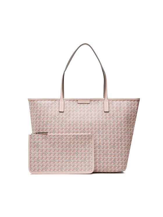 Tory Burch Ročna Torba Basketweave Tote 145634 Roza