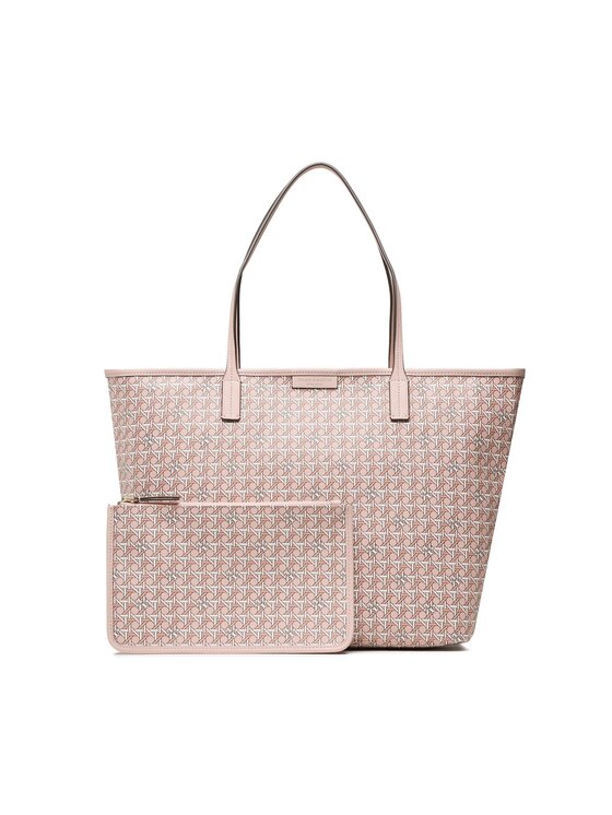 Tory Burch Tory Burch Borsetta Basketweave Tote 145634 Rosa