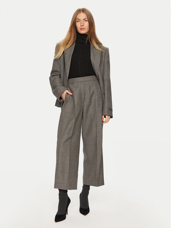 Herskind Herskind Παντελόνι υφασμάτινο Olsen 5329140 Γκρι Relaxed Fit