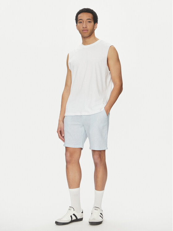 Jack & Jones Jack & Jones Šortky z materiálu Tace Mykonos 12269376 Světle modrá Slim Fit