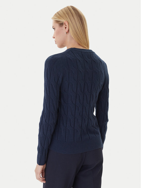 Tommy Hilfiger Tommy Hilfiger Pulover WW0WW43586 Mornarsko modra Regular Fit