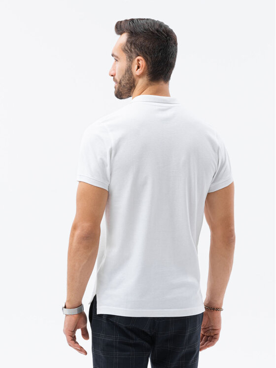 Ombre Ombre Polokošile S1374 Bílá Regular Fit