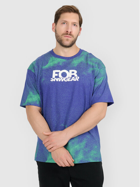 4F 4F T-Shirt FOB Fioletowy Loose Fit
