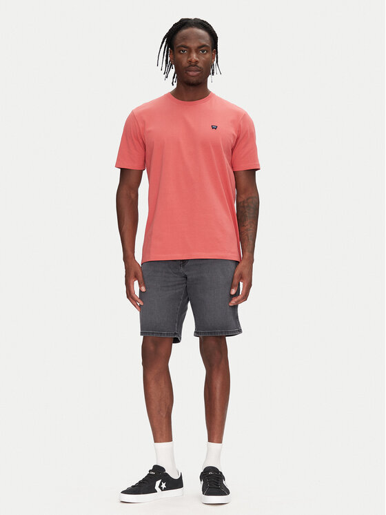 Wrangler Wrangler Тишърт Sign Off 112362687 Червен Regular Fit