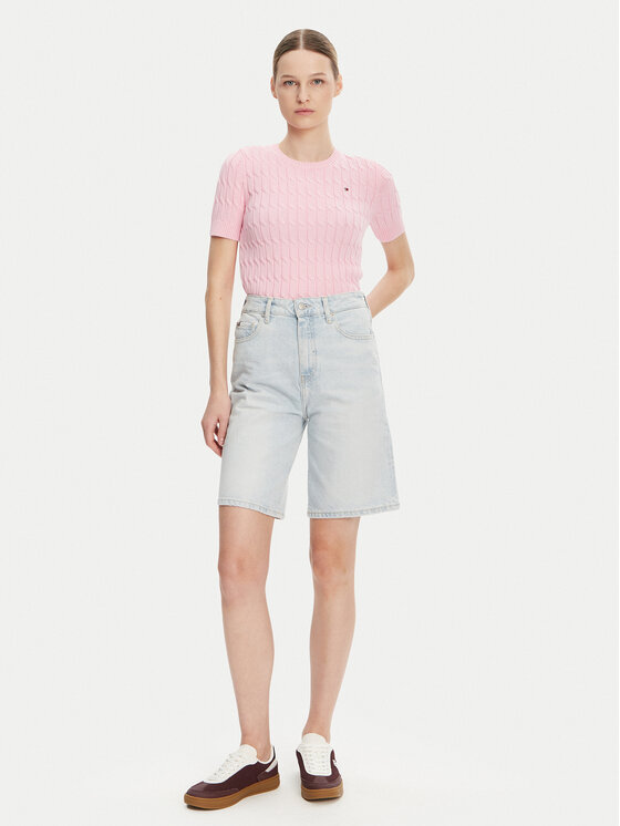Tommy Hilfiger Tommy Hilfiger Πουλόβερ WW0WW38744 Ροζ Regular Fit