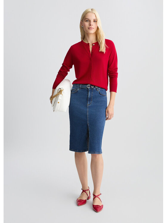 Liu Jo Liu Jo Cardigan CA5409MA63OX0644 Rosso Regular Fit