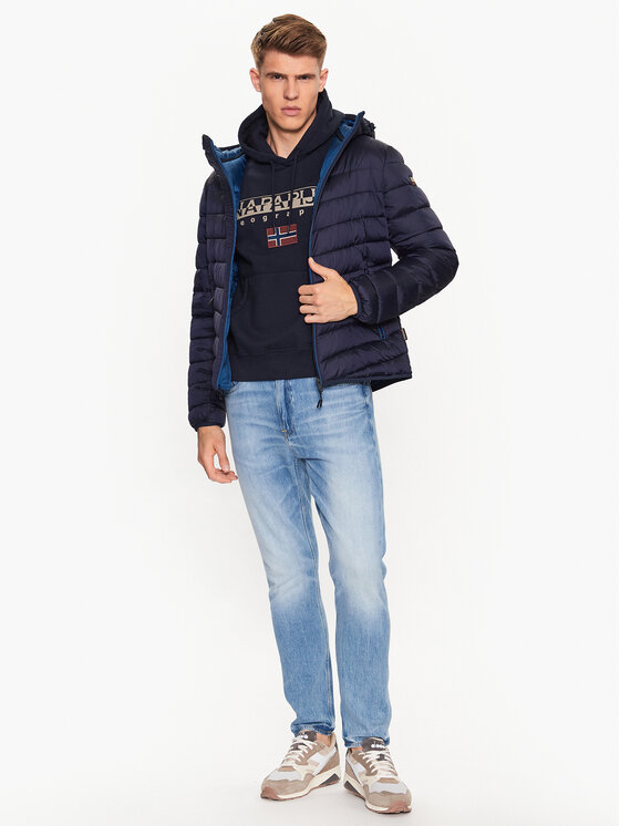 Napapijri Napapijri Kurtka przejściowa Aerons NP0A4GJO Granatowy Regular Fit