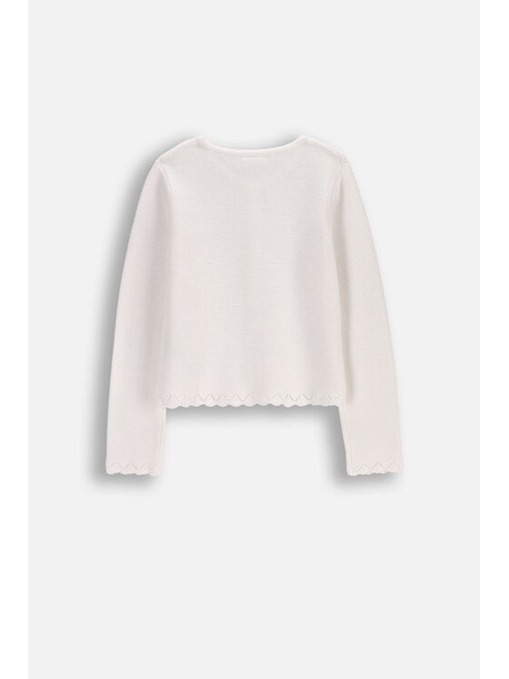 Coccodrillo Coccodrillo Sweter WC6172204EJG-001 Biały Regular Fit