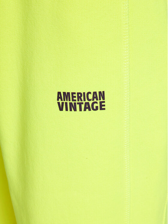 American Vintage American Vintage Sportinės kelnės Izubird IZU05AE24 Geltona Relaxed Fit